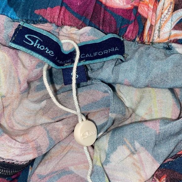 Shore Women's Multicolor Tropical Tie Elastic Waist Maxi Skirt Small NWOT - Picture 8 of 8